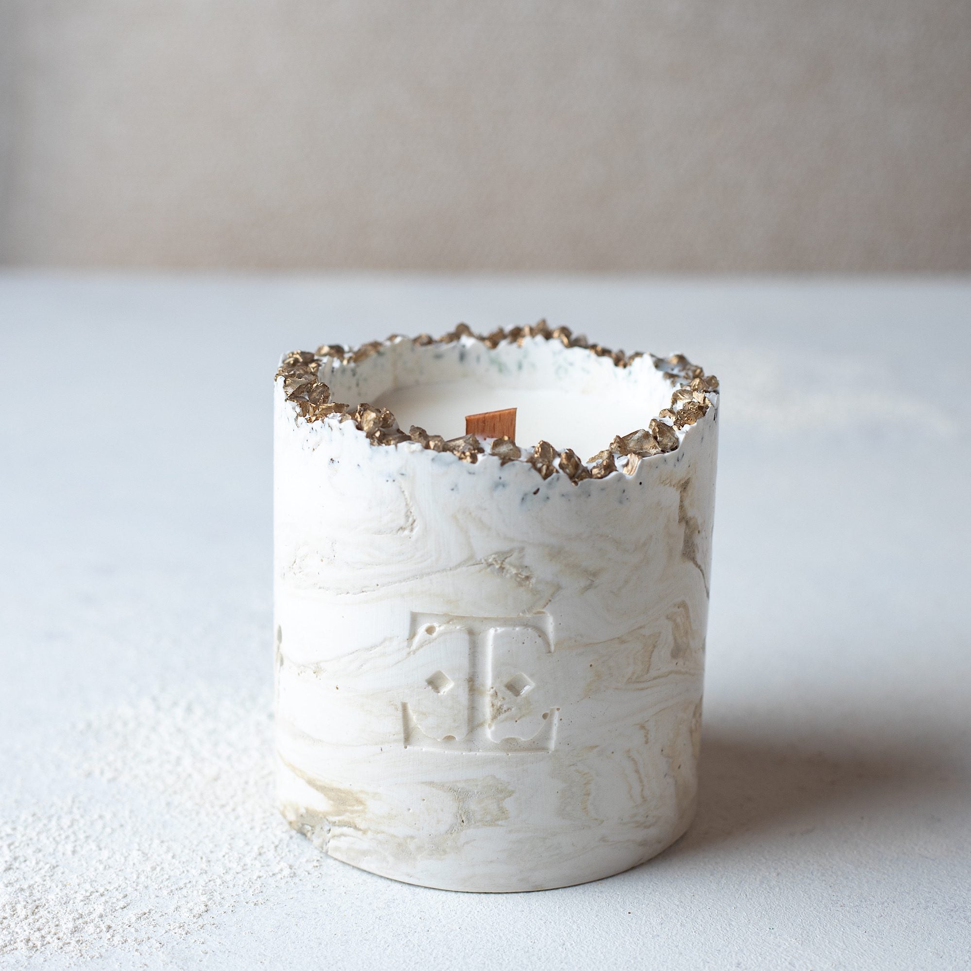 Gold CINNAMON Taşlı - Küçük Mum (150 G)