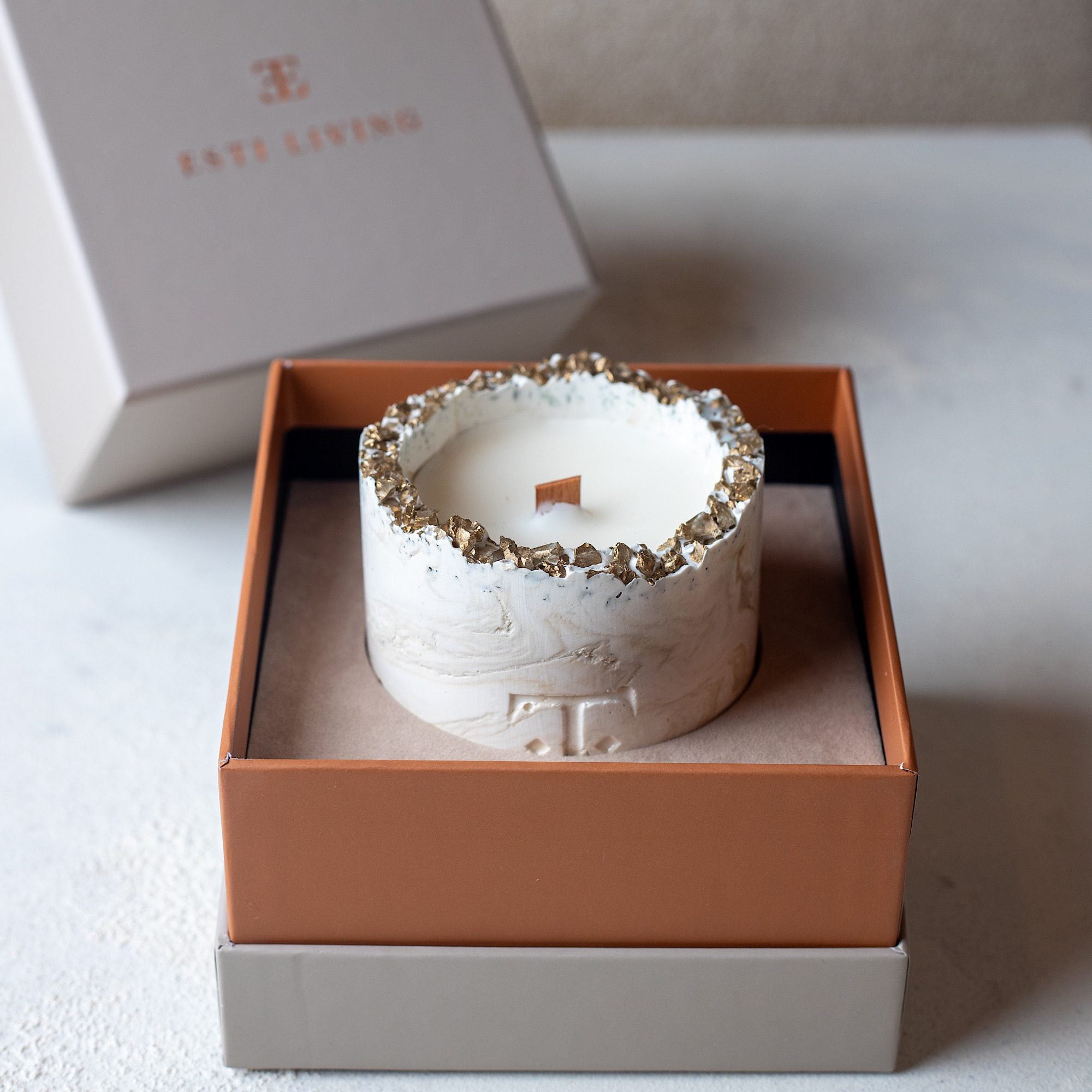 Gold CINNAMON Taşlı - Küçük Mum (150 G)