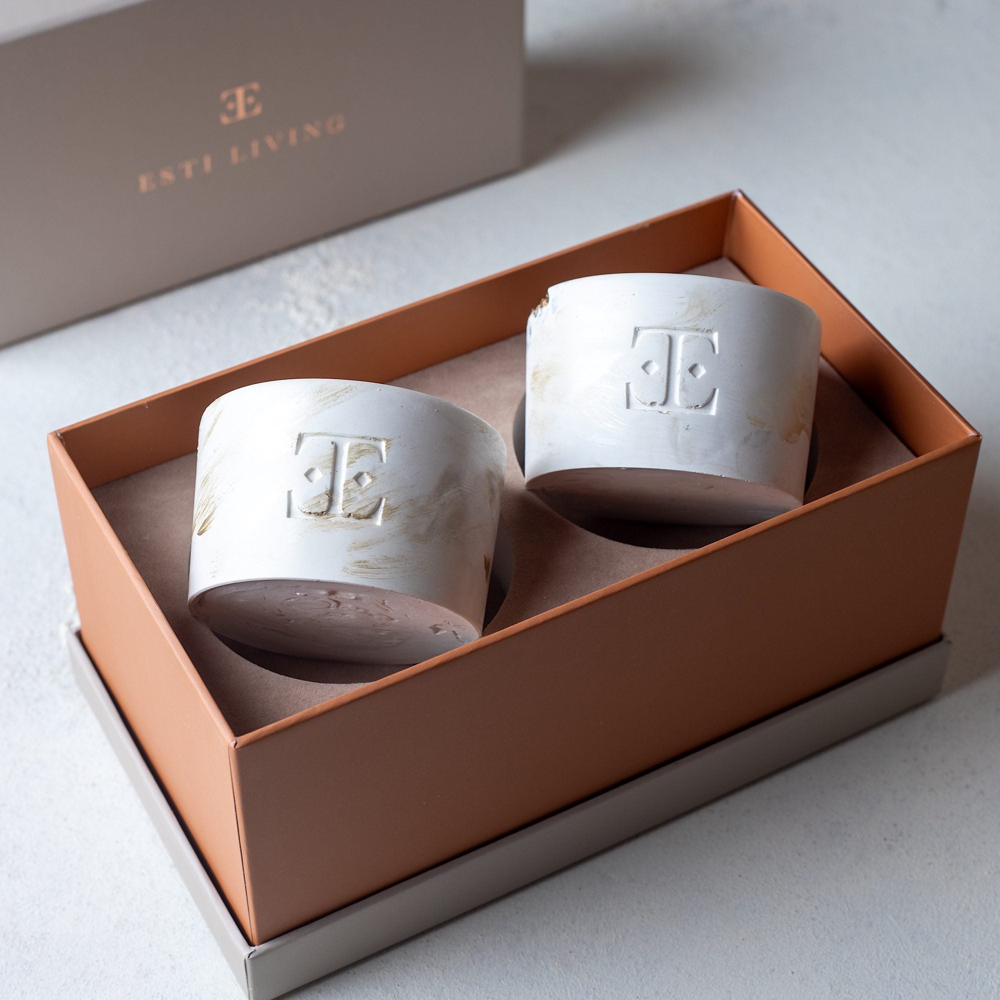 Gold CINNAMON Midi 2’li Mum Seti