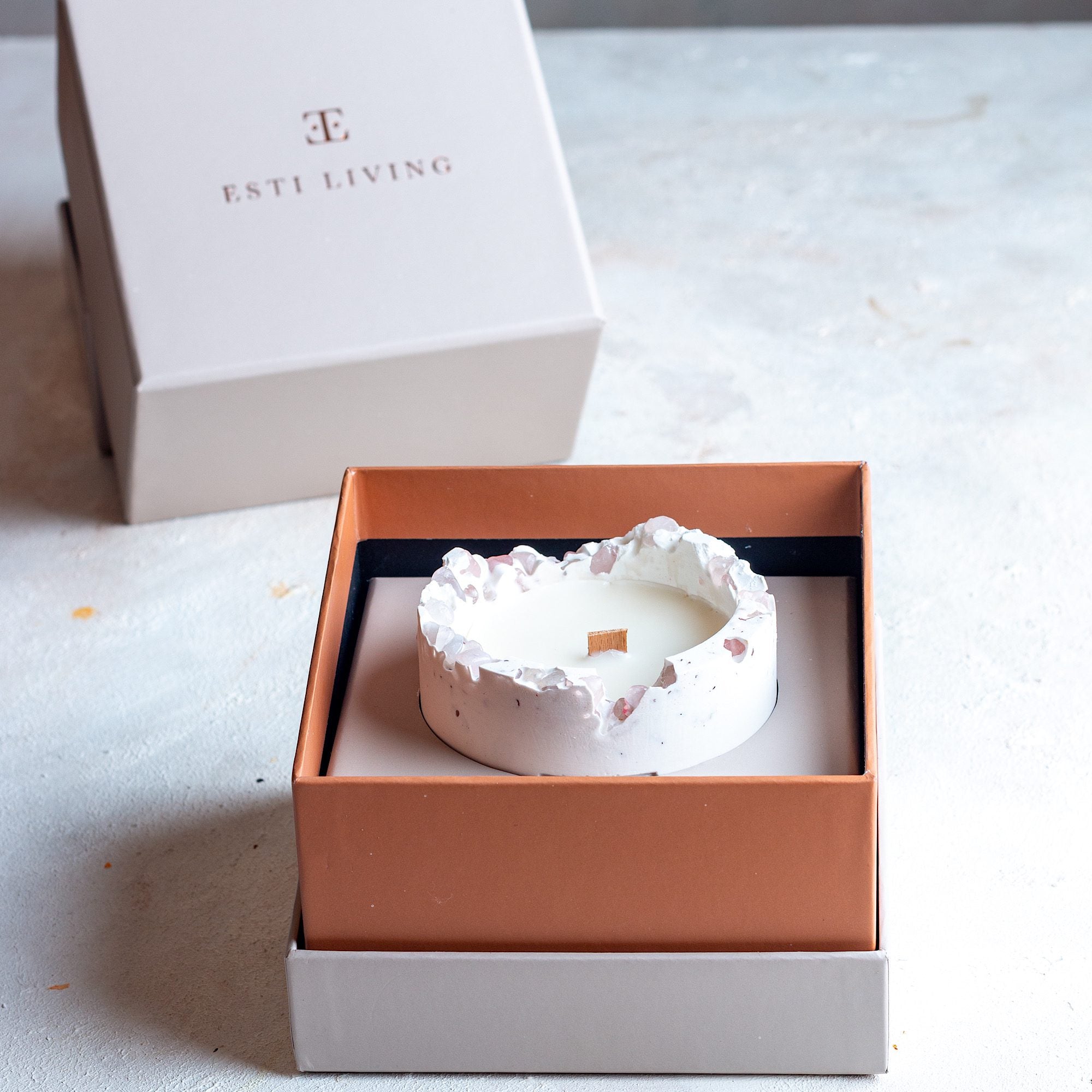 SILVER Glow Taşlı - Küçük Mum (150G)