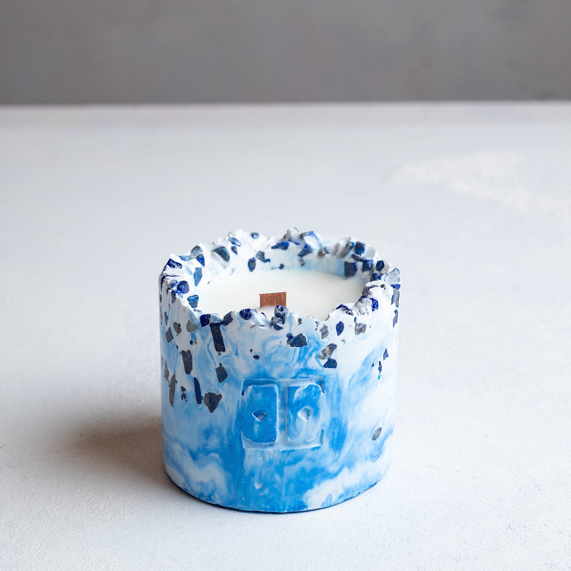 SPICY Blue Taşlı - Küçük Mum (150 G)