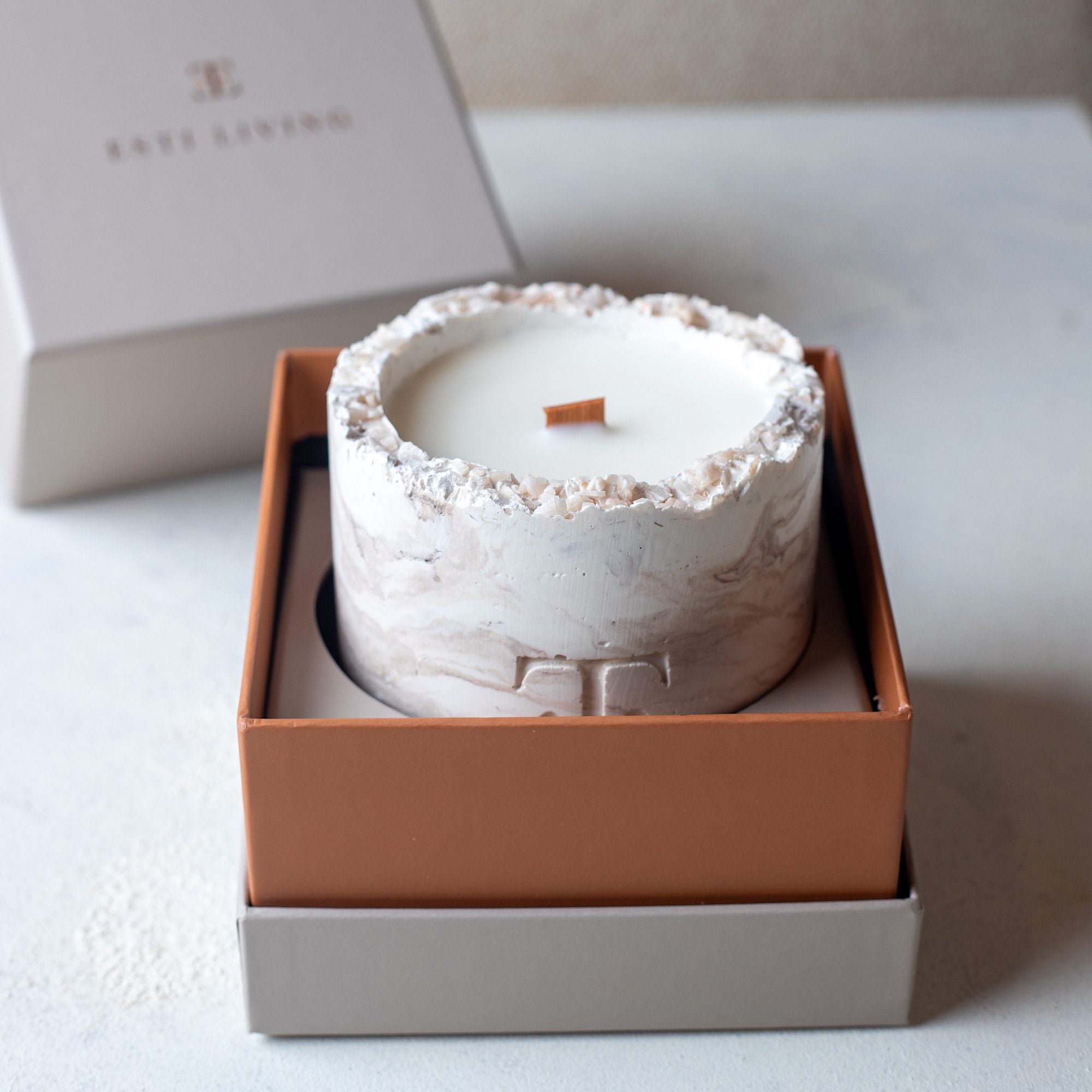 Moon and Fig Taşlı - Büyük Mum (300 G)