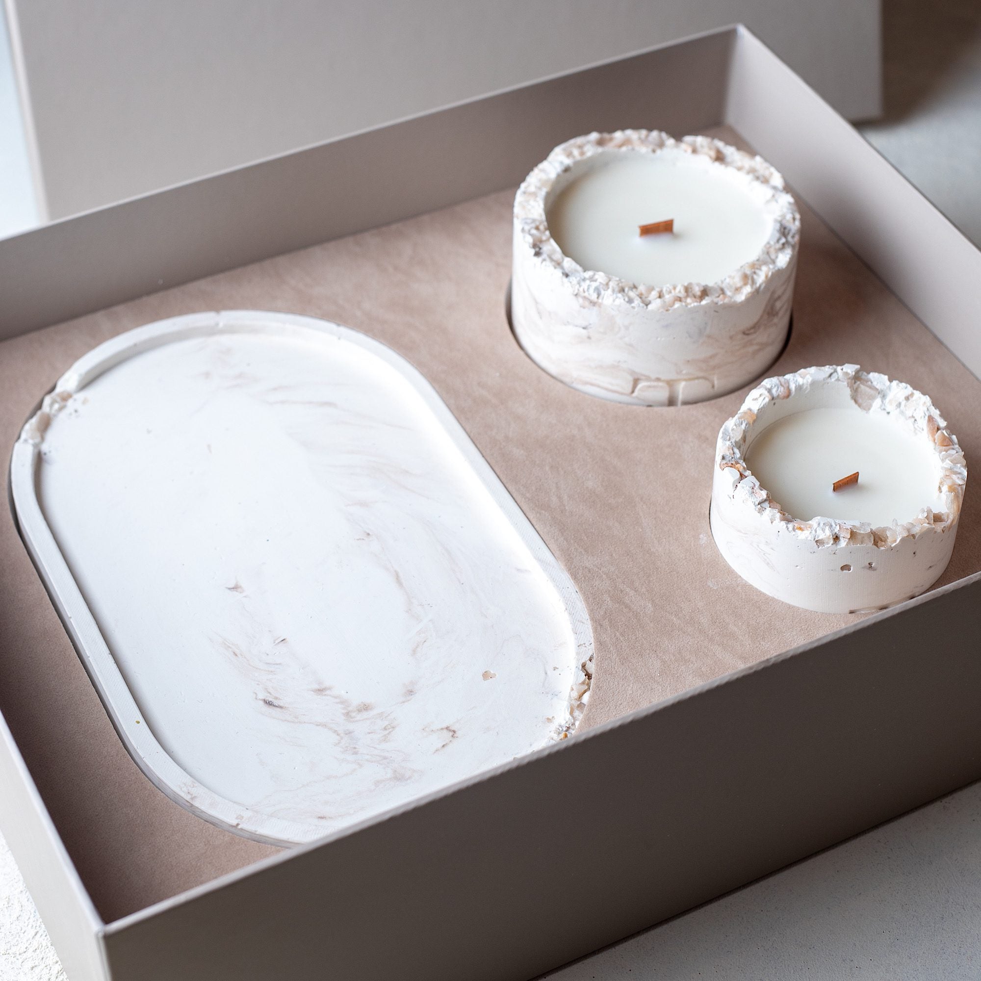 Moon and Fig Taşlı - Mum Seti