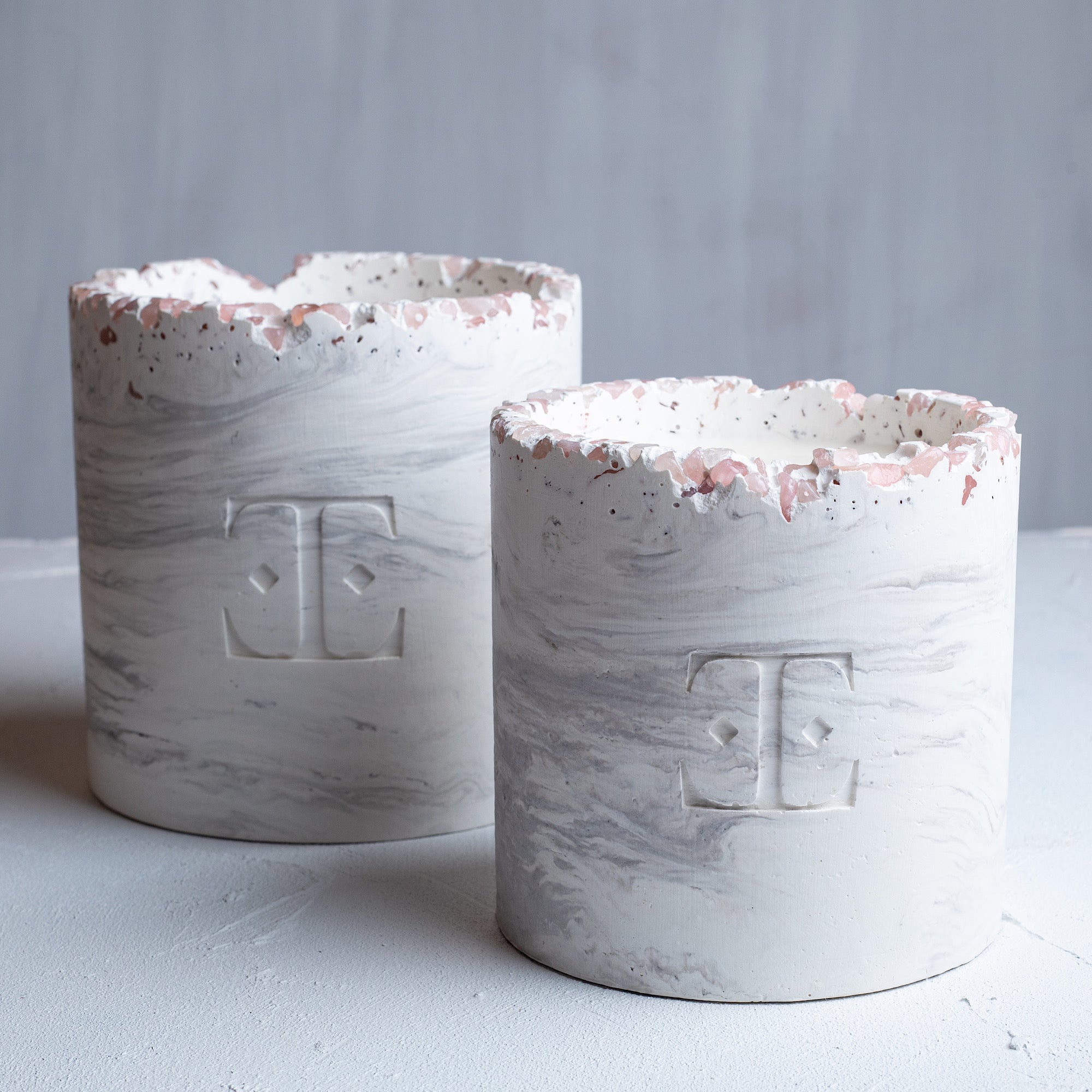 SILVER Glow Taşlı - Lux Mum (1.2 KG)