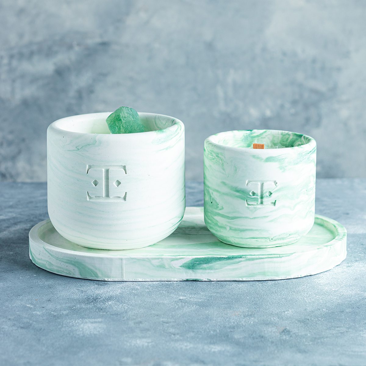 MYSTIC Green Klasik Mum Seti