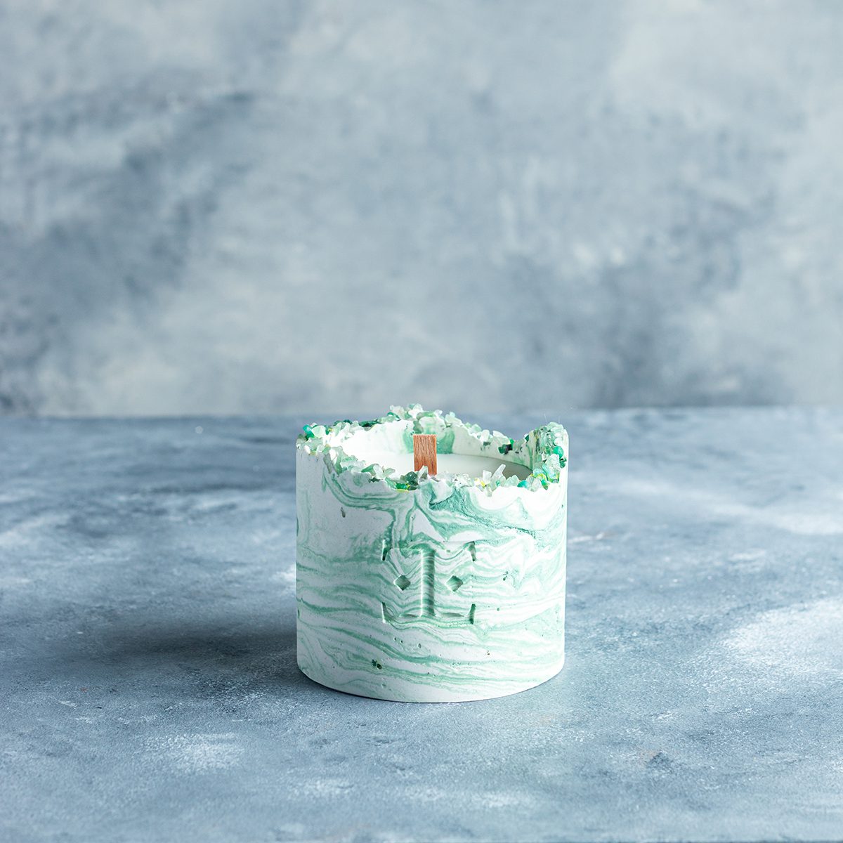 MYSTIC Green Taşlı - Küçük Mum (150 G)