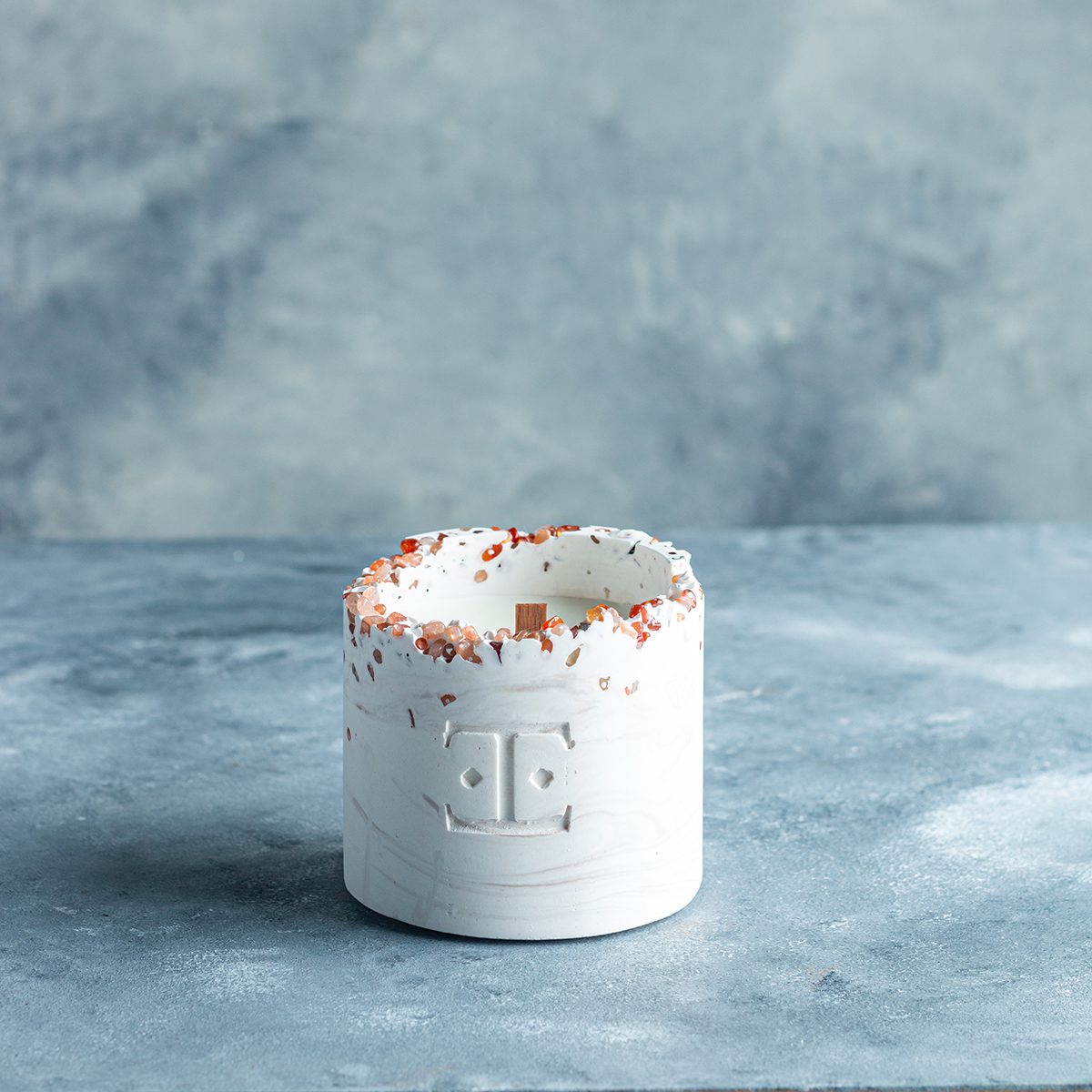 Sun and Caramel Taşlı - Küçük Mum (150 G)