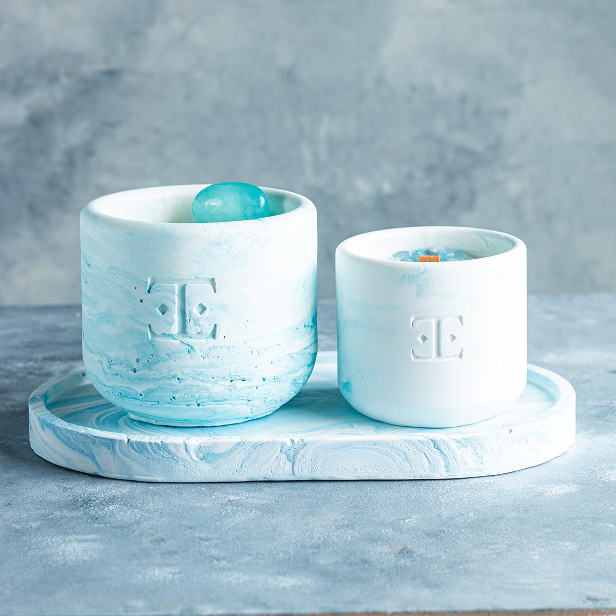 Ocean Wave Klasik Mum Seti