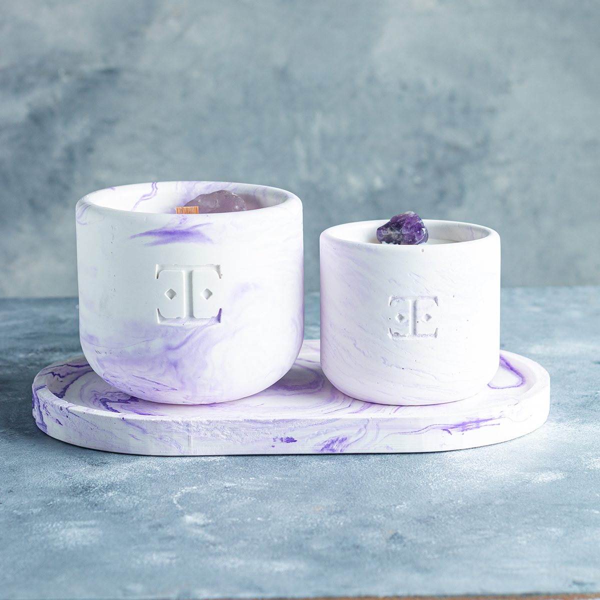 Lavender Klasik Mum Seti