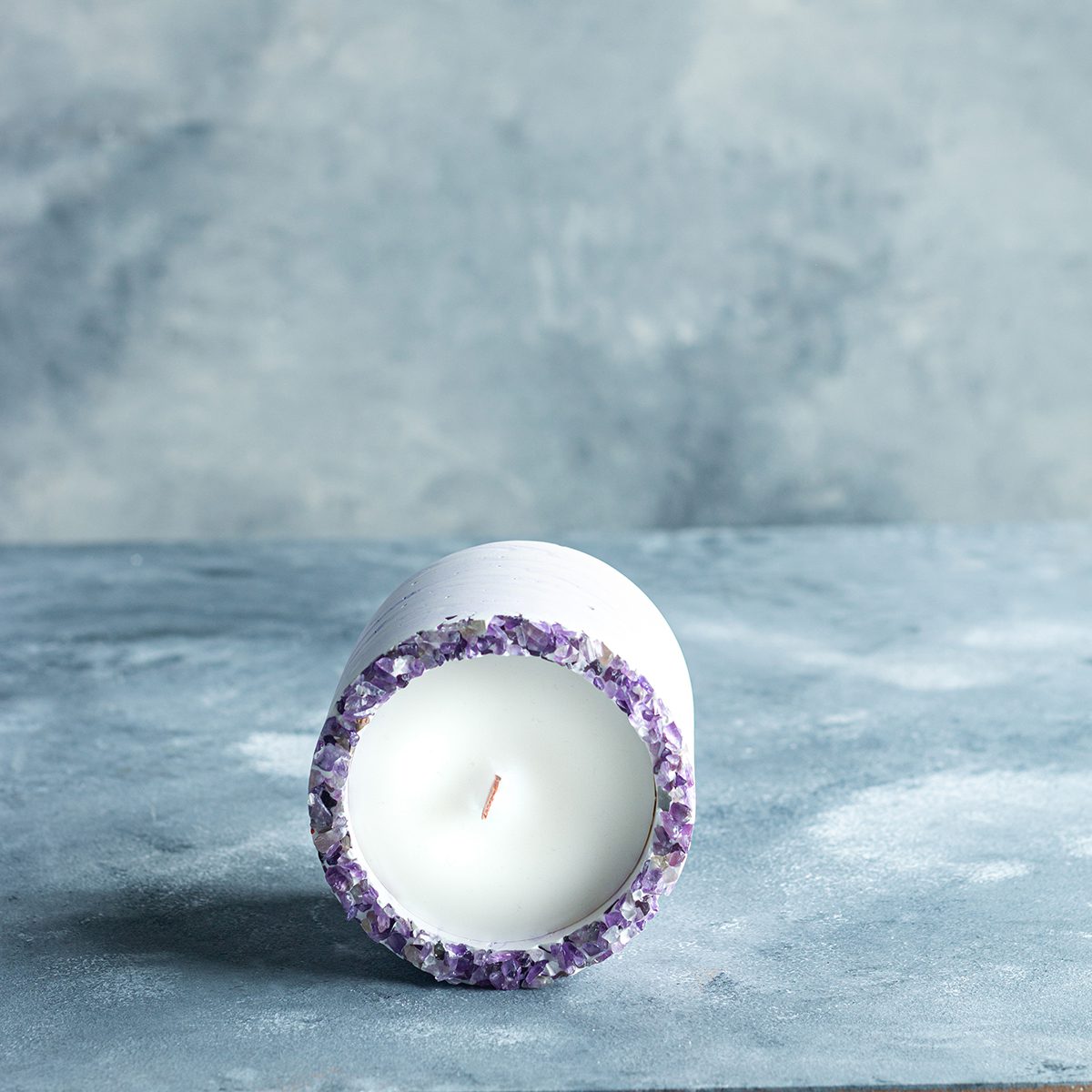 Lavender Taşlı - Küçük Mum (150 G)