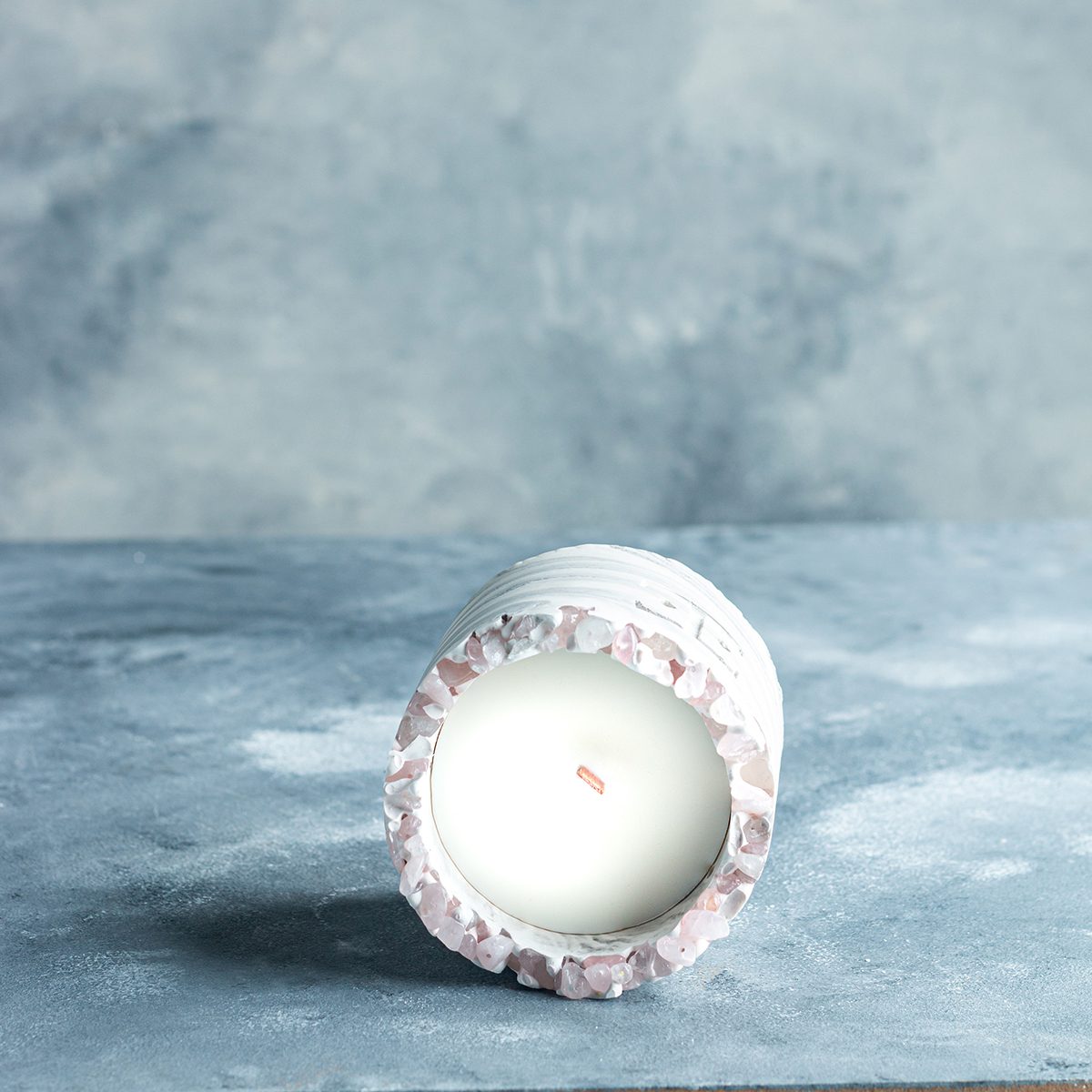 SILVER Glow Taşlı - Küçük Mum (150G)