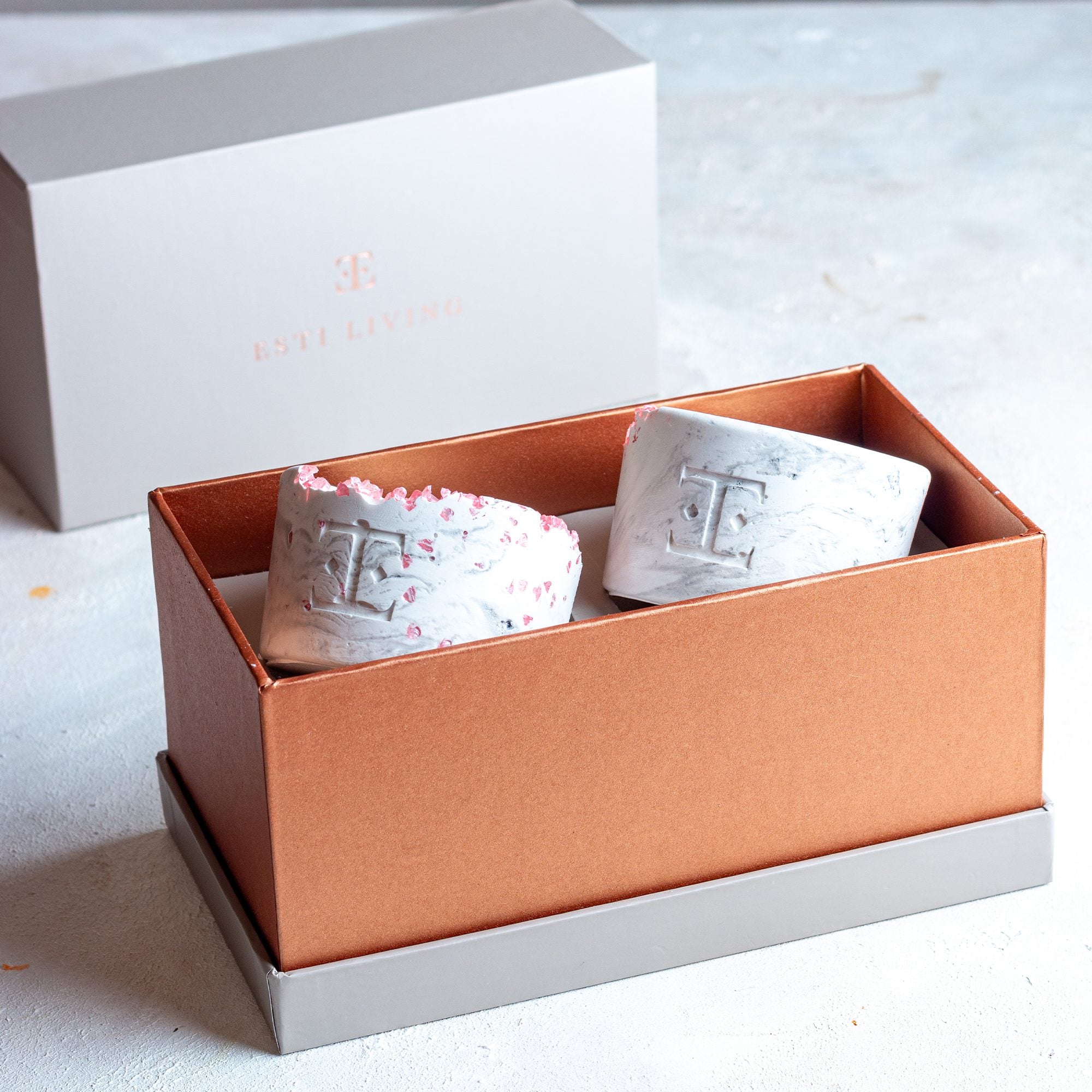 SILVER Glow Midi 2’li Mum Seti