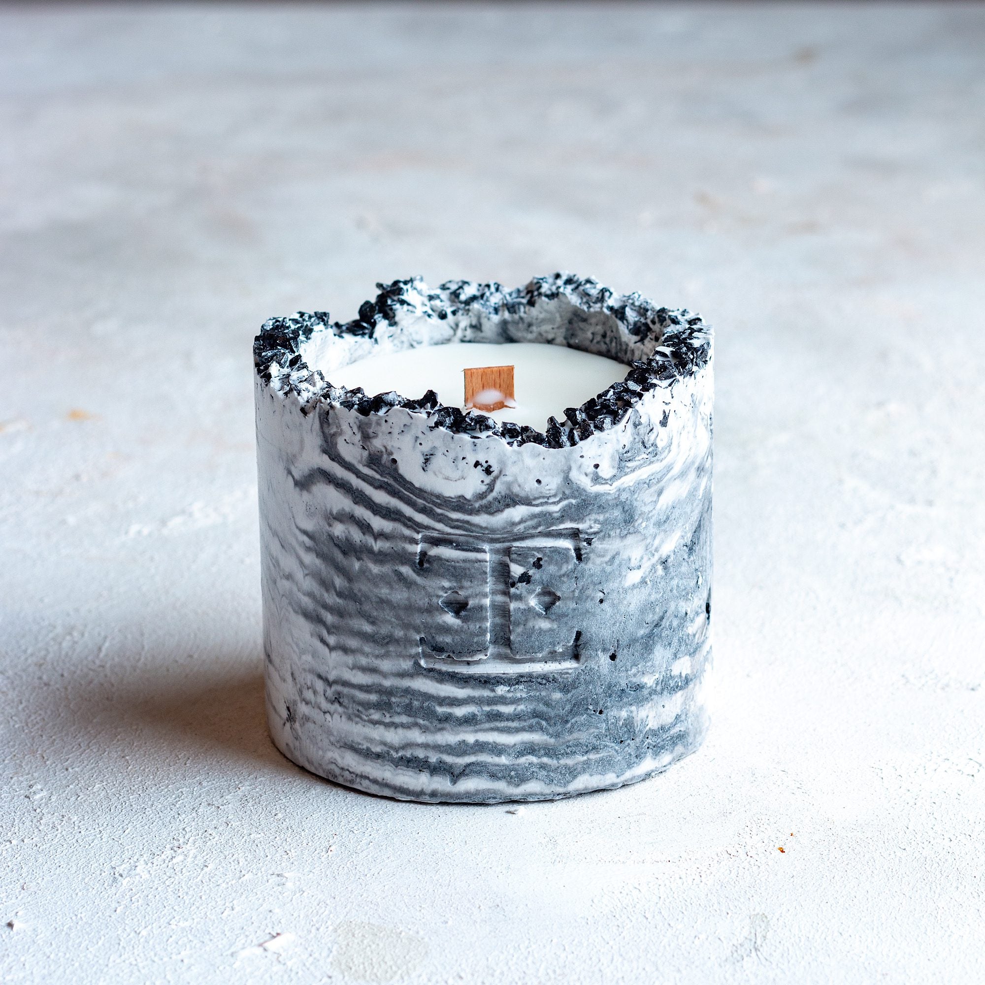 Black Rose Taşlı - Mum Seti