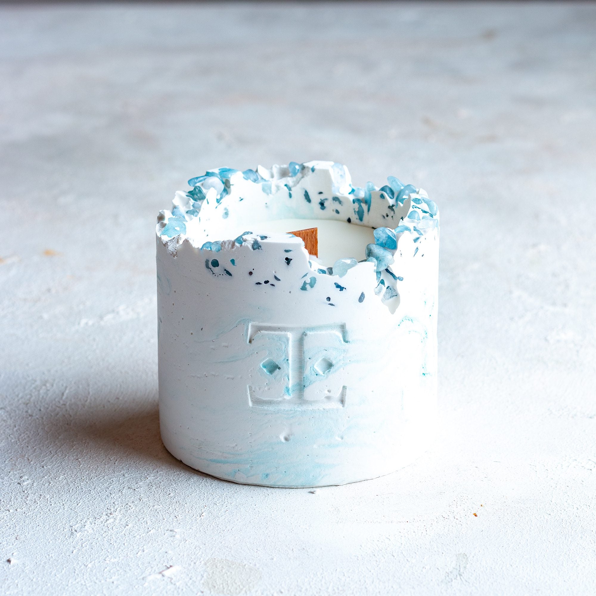 Ocean Wave Taşlı - Küçük Mum (150 G)