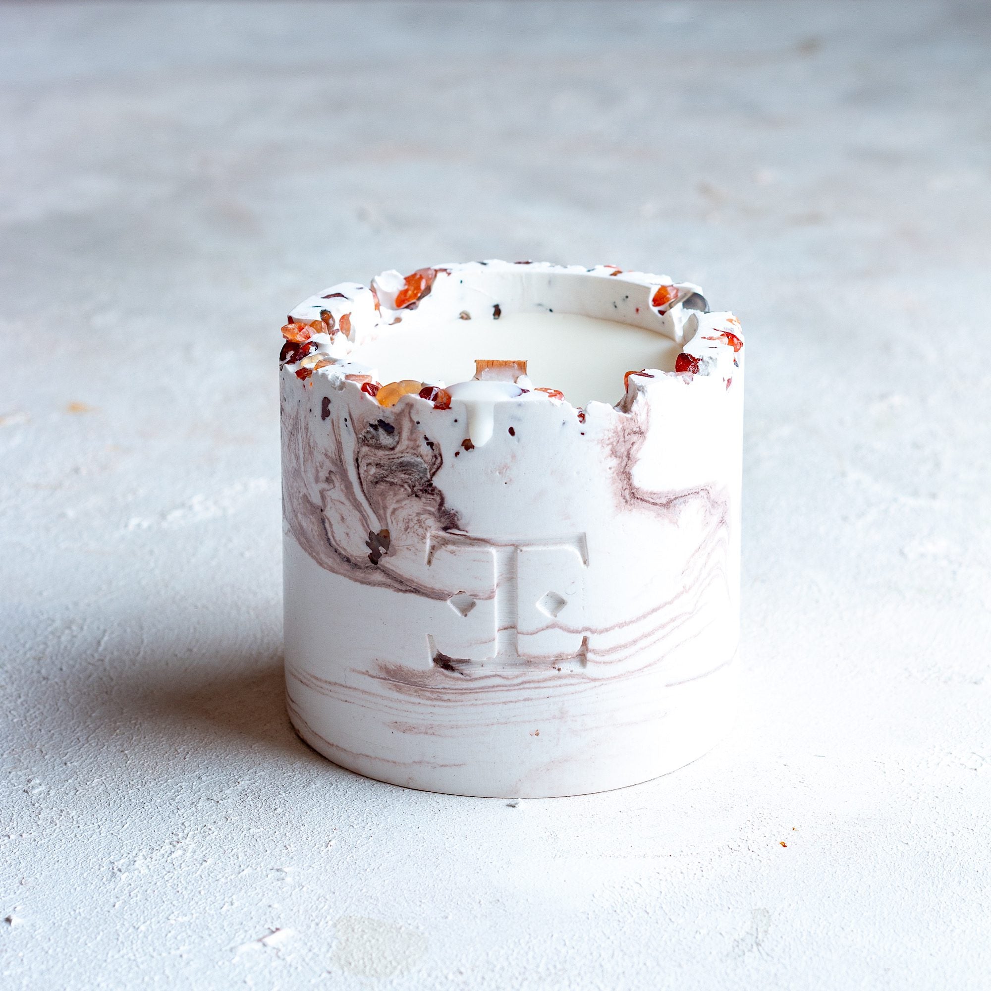 Mocha Dreams Taşlı - Mum Seti