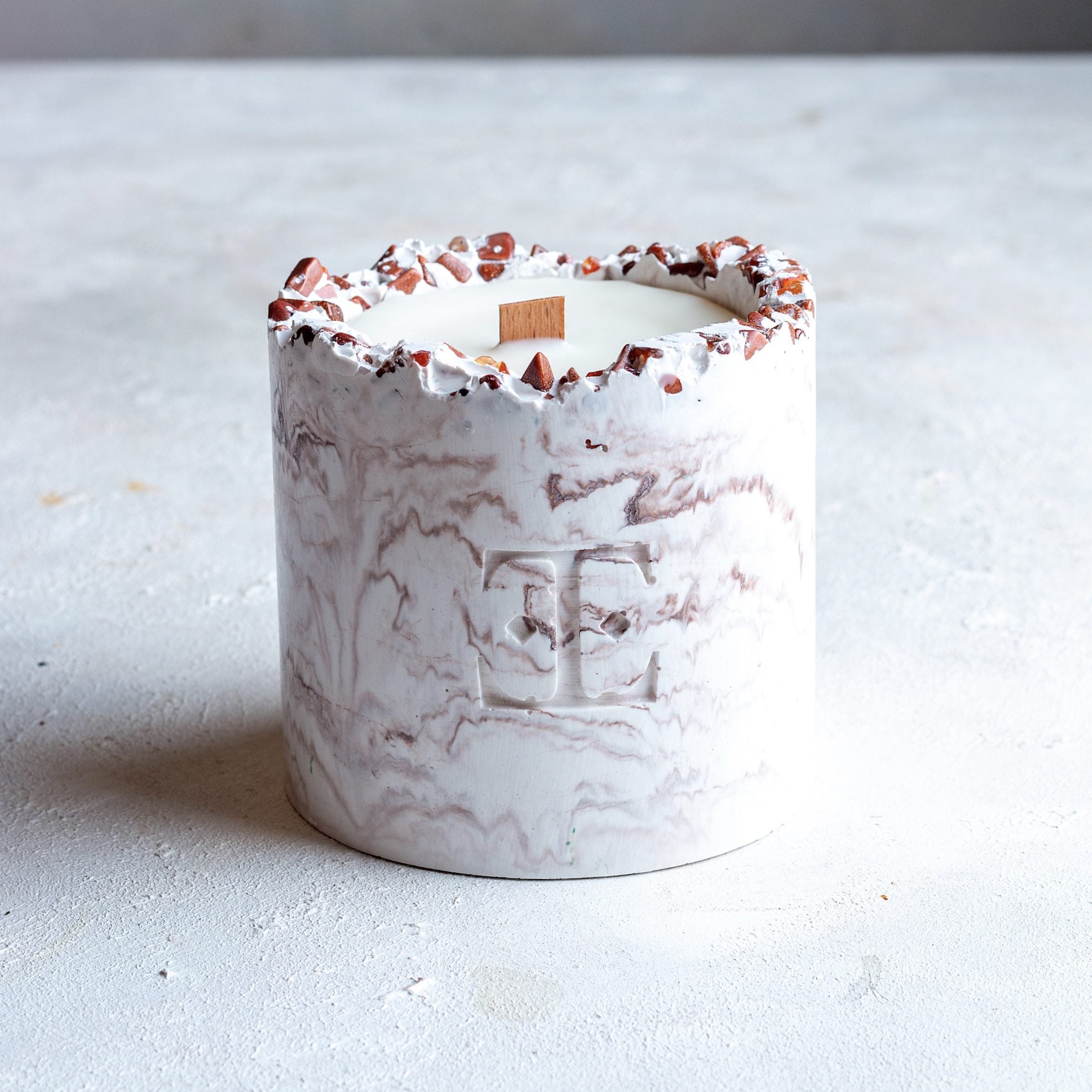 Mocha Dreams Taşlı - Mum Seti