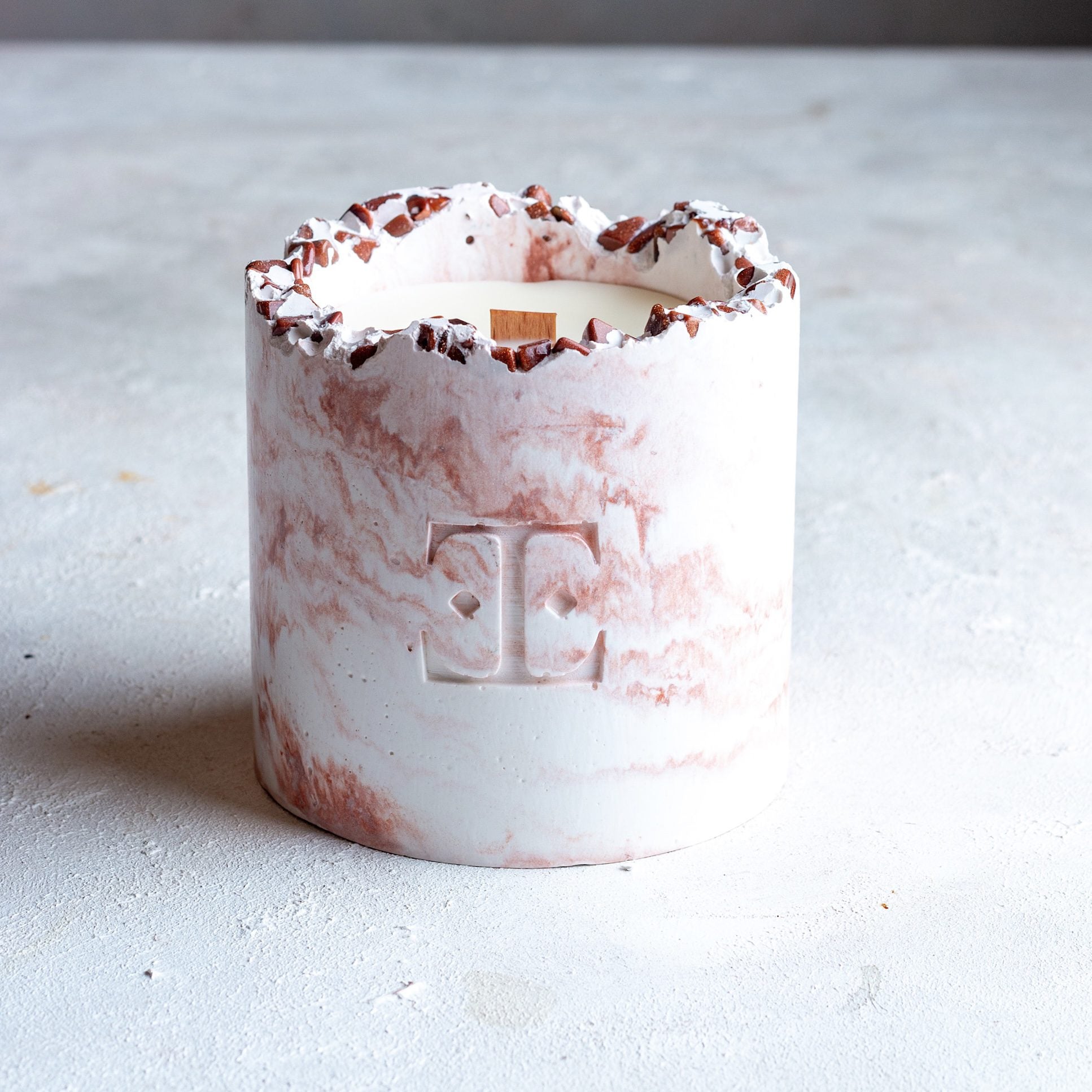 Copper Charm Taşlı - Büyük Mum (300G)