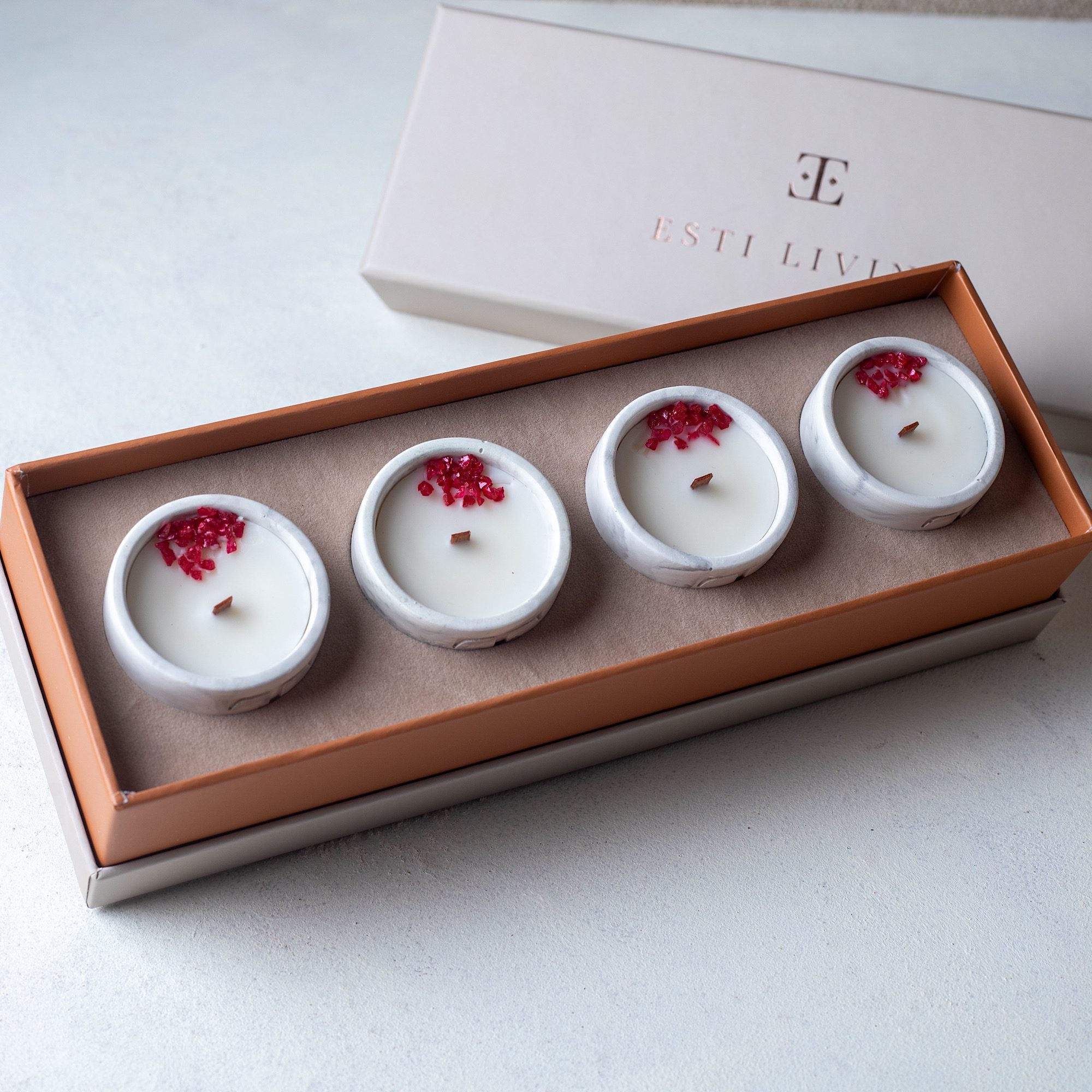 SIMPLY Red Mini 4’lü Mum Seti