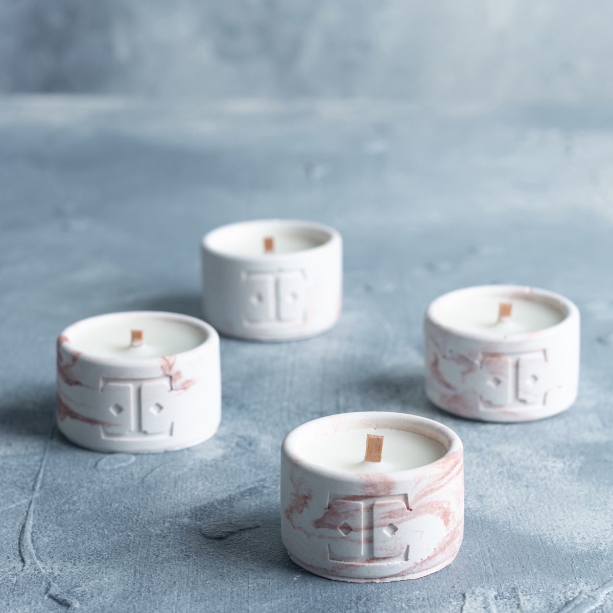 Copper Charm Mini 4'lü Mum Seti