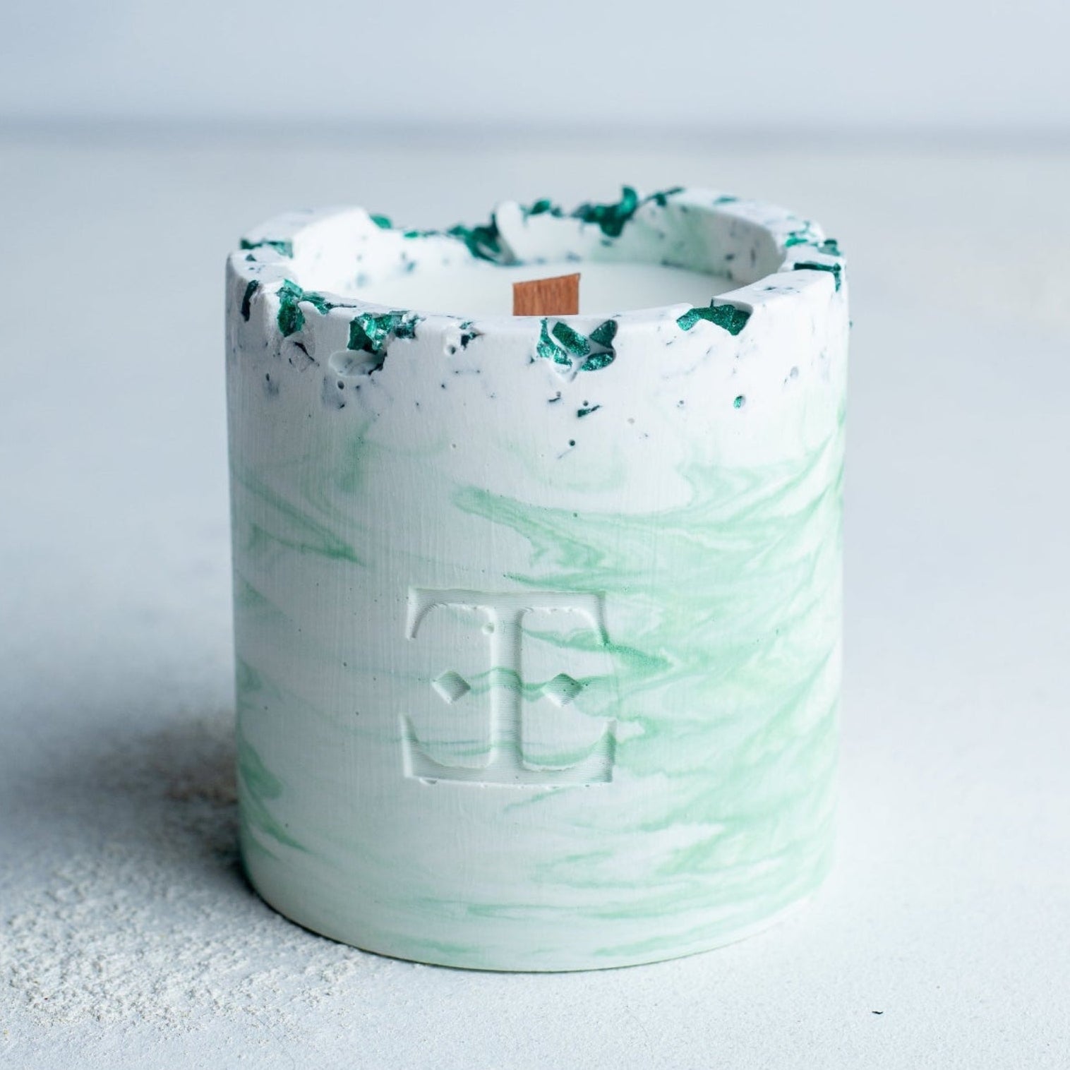 Apple Frost Taşlı - Büyük Mum (300 G)