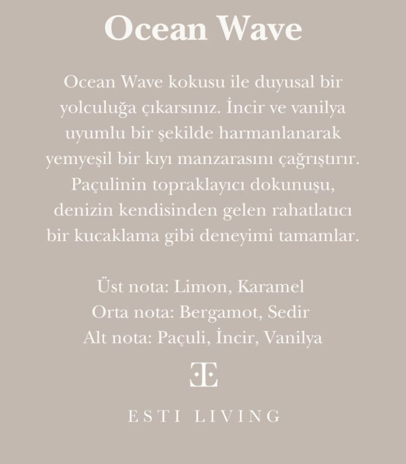 Ocean Wave Taşlı Mum Seti - Görsel 5